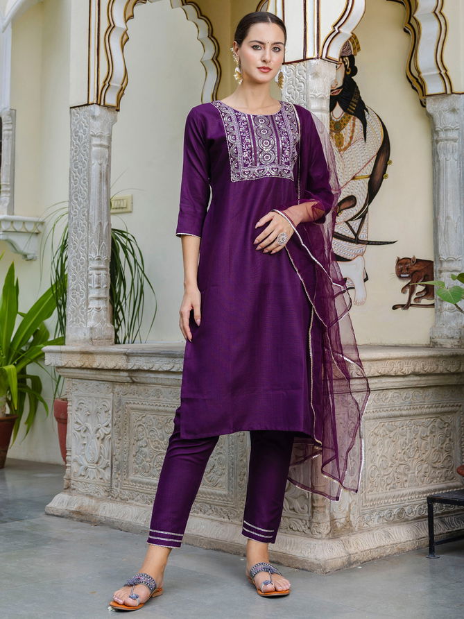 Aadhya 01 Cotton Embroidery Kurti With Bottom Dupatta Wholesale Shop In Surat
